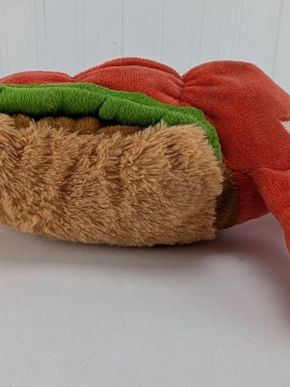 Bark Box Lobster Roll Sandwich Plush Dog Toy Squeaker Crinkle 12